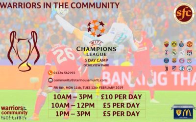 CHAMPIONS LEAGUE 3 DAY CAMP