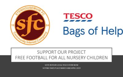 Warriors Win TESCO Bags- Free nursery football available