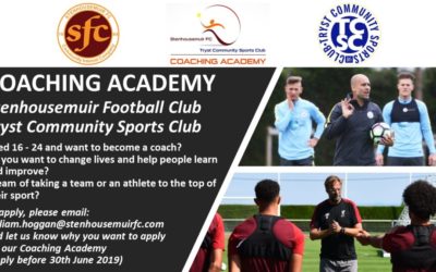 Stenhousemuir FC & TCSC Launch Coaching Academy