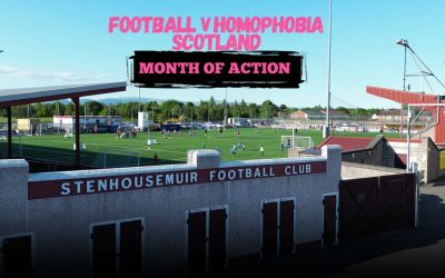 STENHOUSEMUIR FC SUPPORTS FOOTBALL V HOMOPHOBIA