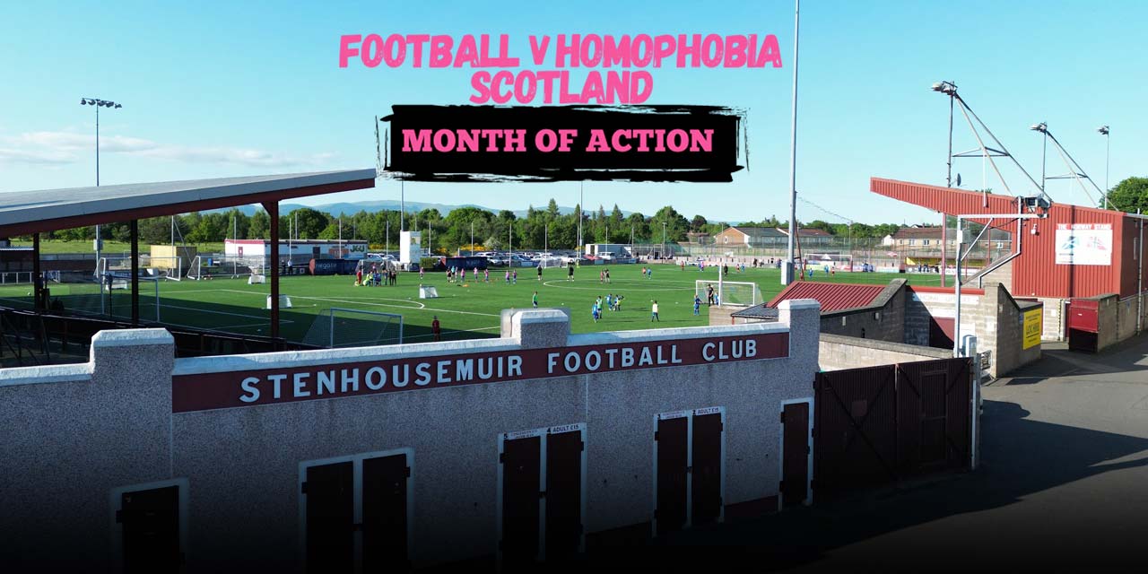 STENHOUSEMUIR FC SUPPORTS FOOTBALL V HOMOPHOBIA